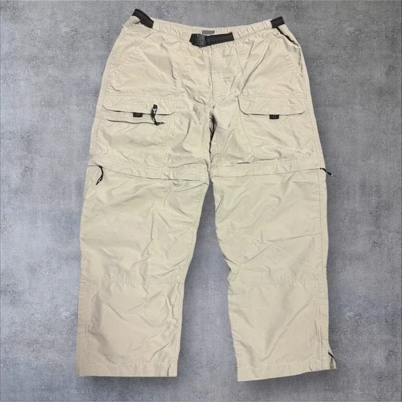Eastern Mountain Sports EMS Convertible Cargo Pants Men's 36x29 Beige Zip Off - Picture 1 of 10